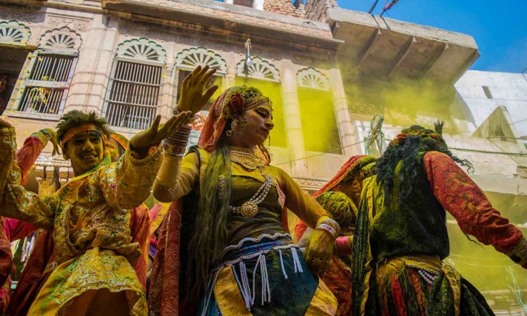 Holi Celebration in Vrindavan